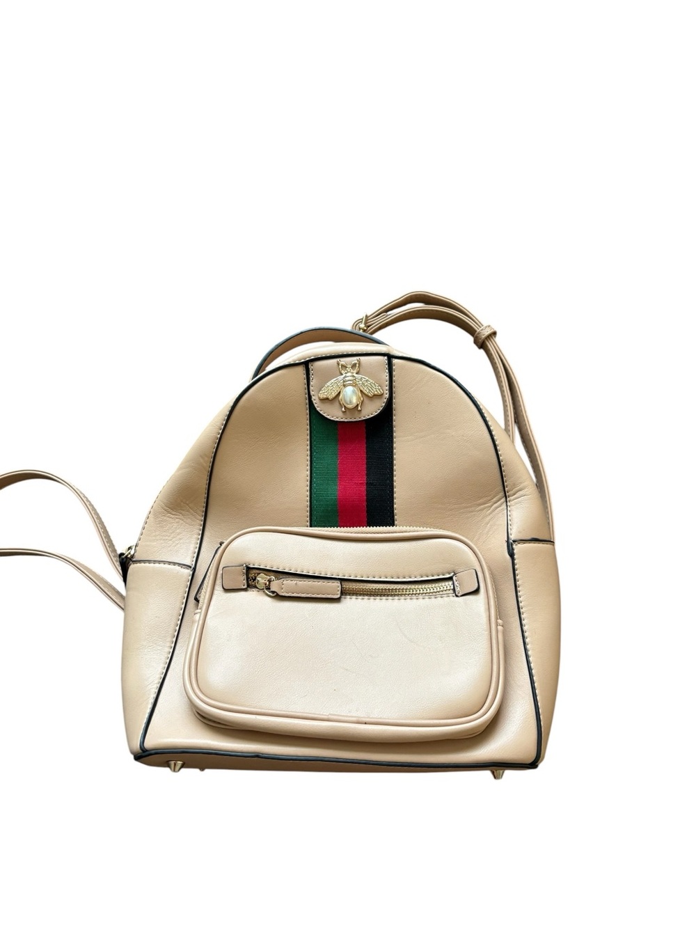 Beige Bee backpack